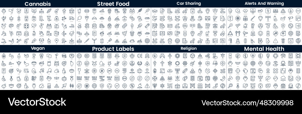Linear style icons pack in this bundle include Linear style icons pack in this bundle include vector image
