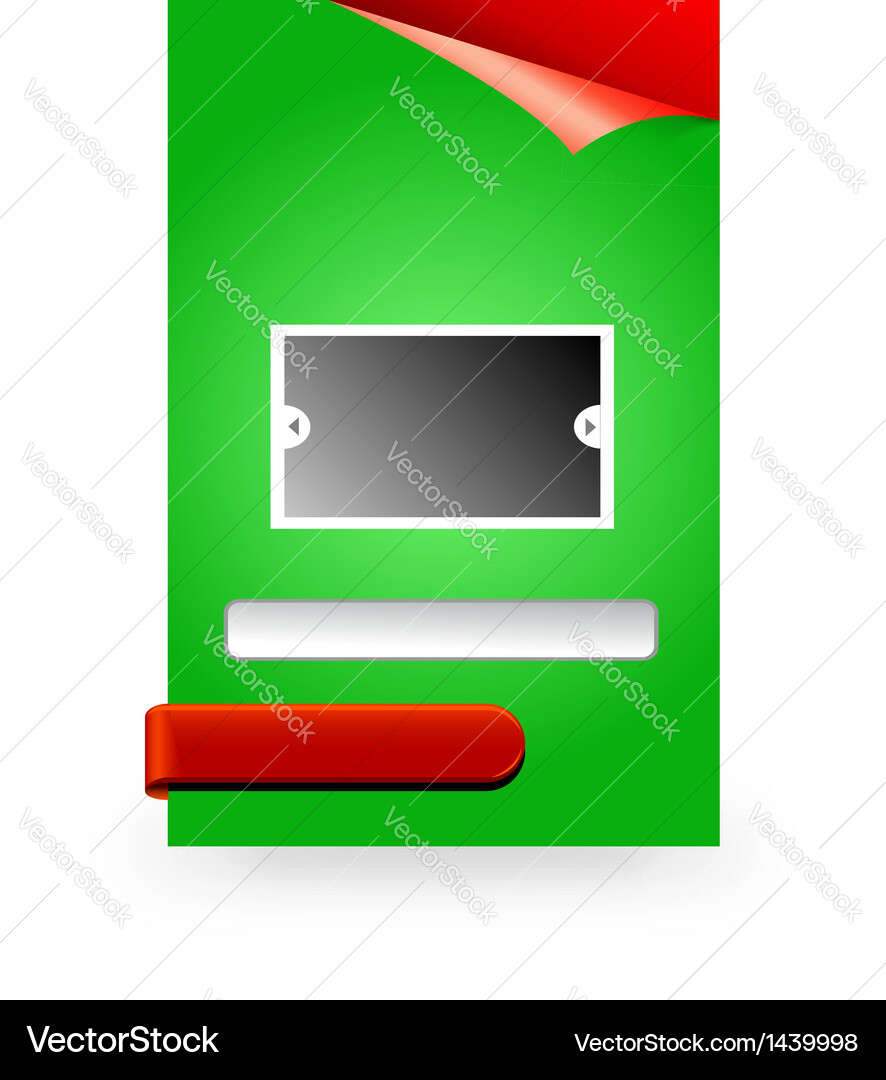 Web message box or opt Vector Image