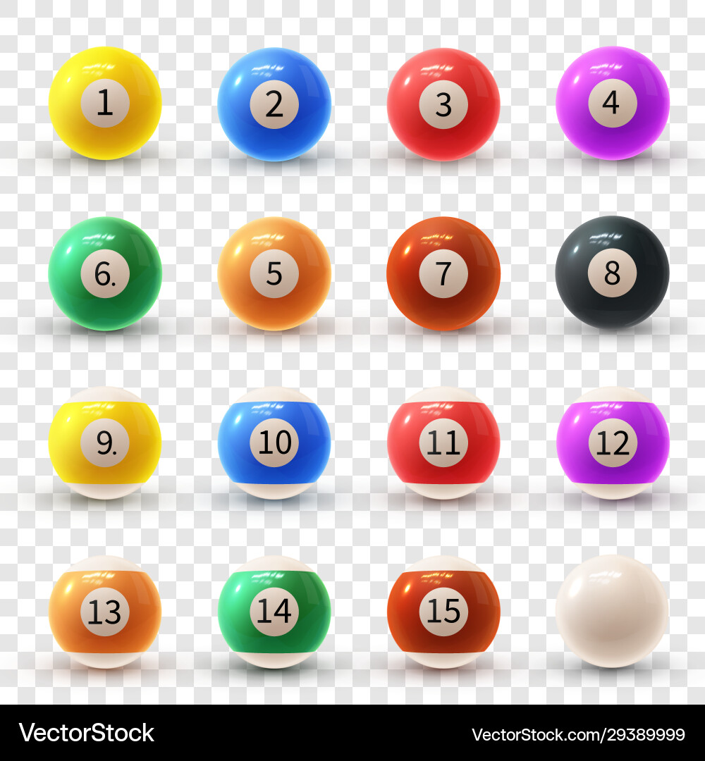 Realistic colorful set glossy 3d Vector Image
