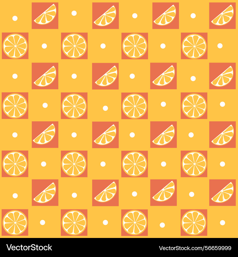 Seamless pattern with lemon Vector Image
