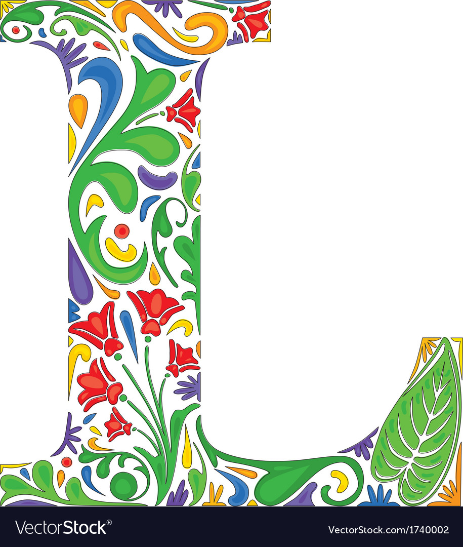Letter L Royalty Free Vector Image - VectorStock