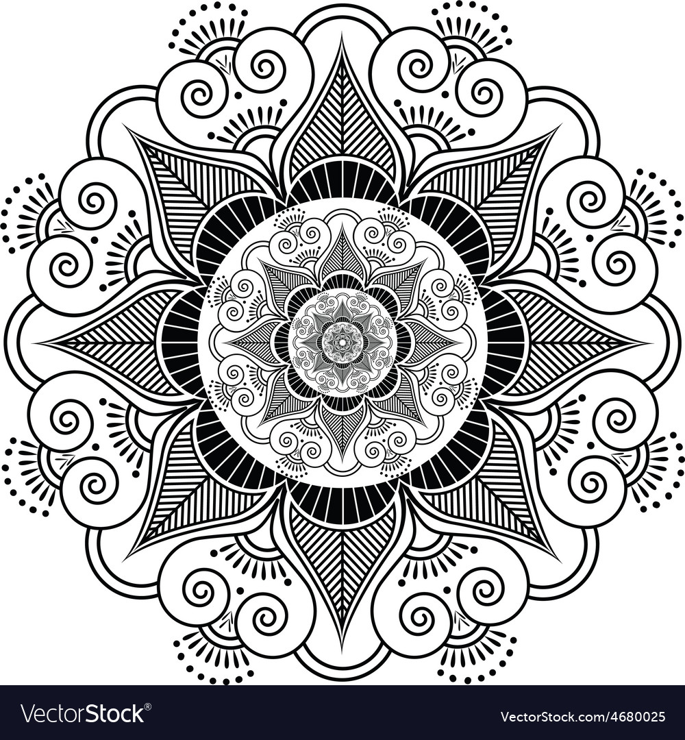indian henna tattoo flower pattern royalty free vector image indian henna tattoo flower pattern royalty free vector image