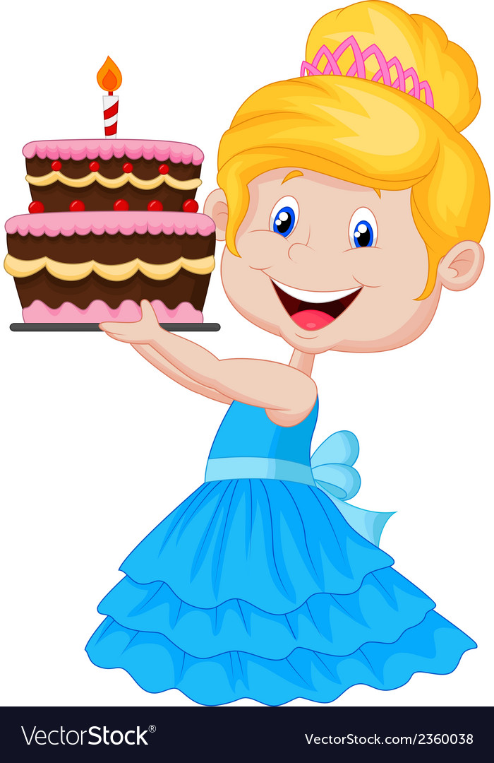 Birthday Cake Cartoon Woman Birthday Cake Cartoon Woman