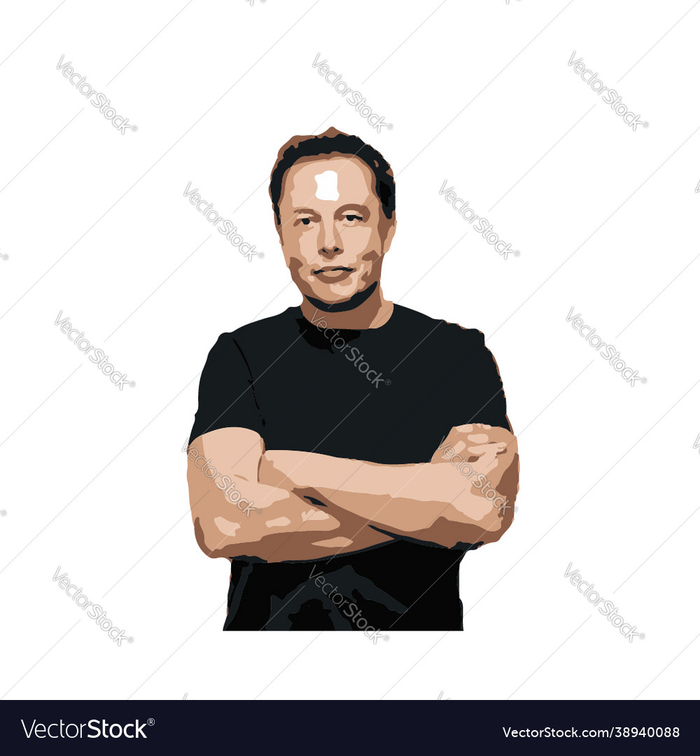 Elon musk Royalty Free Vector Image - VectorStock