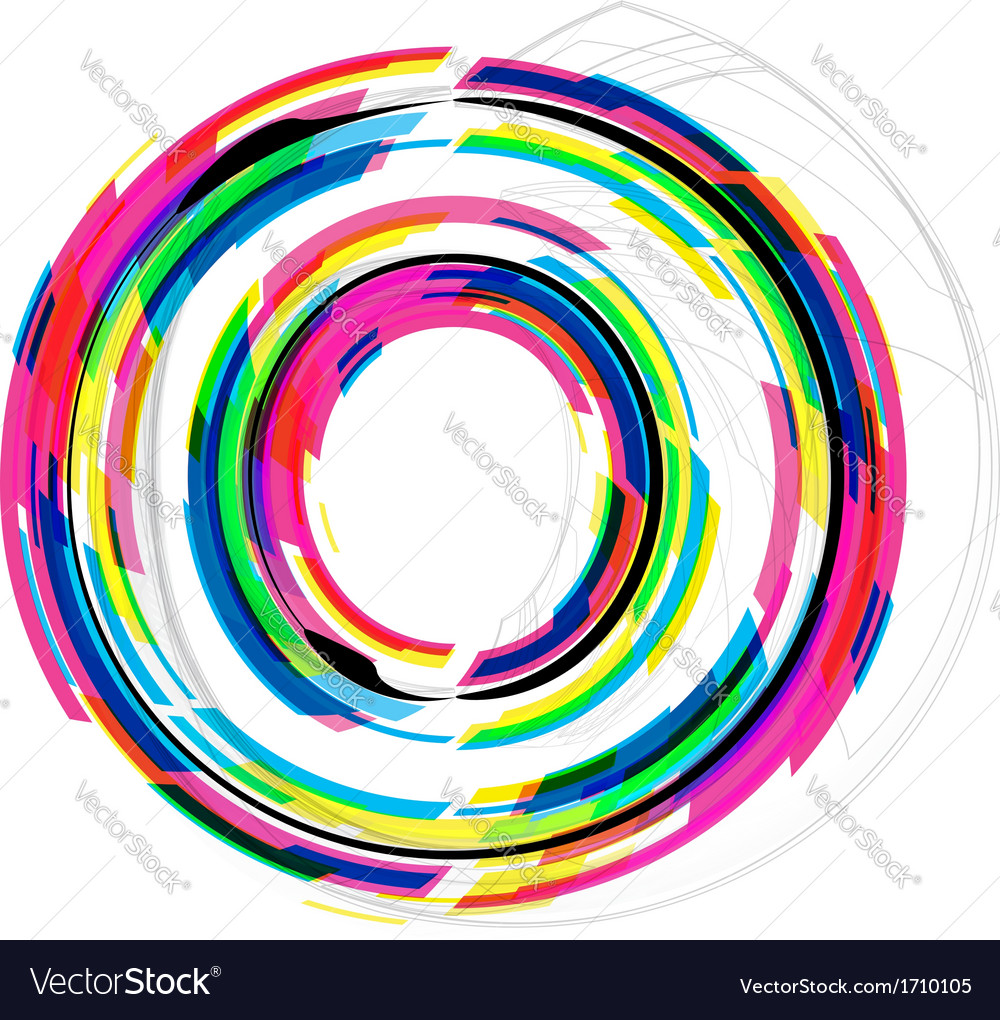 Colorful Font Letter O Royalty Free Vector Image