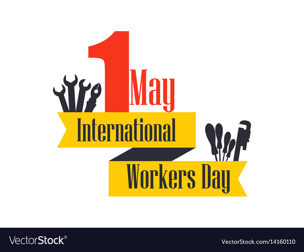 International workers day labour day 1st of may Vector Image