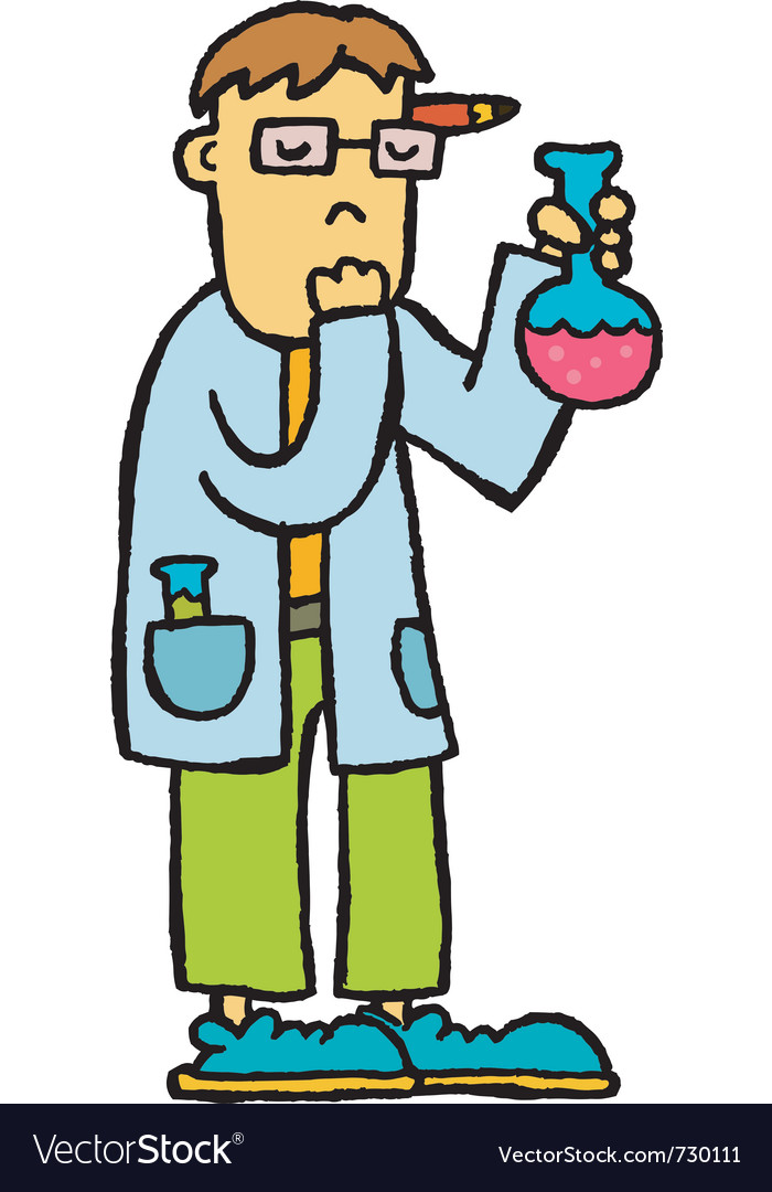 Lab technician Royalty Free Vector Image VectorStock