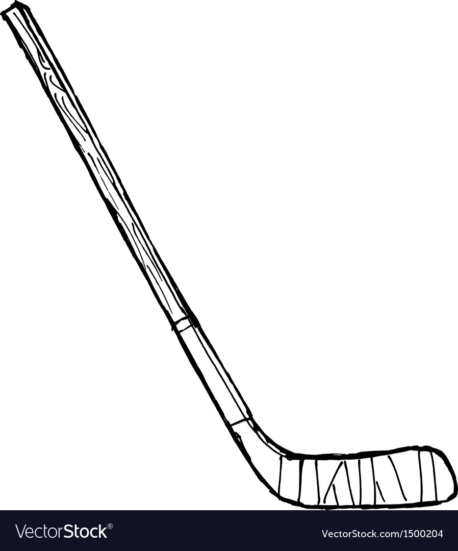 Hockey stick Royalty Free Vector Image VectorStock