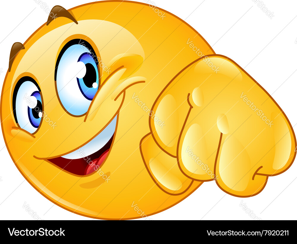 Fist bump emoticon Royalty Free Vector Image VectorStock
