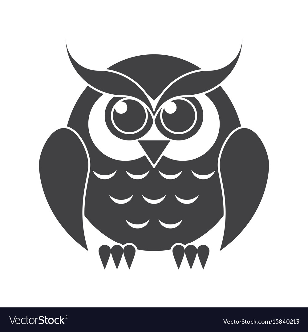 Download Owl silhouette Royalty Free Vector Image - VectorStock