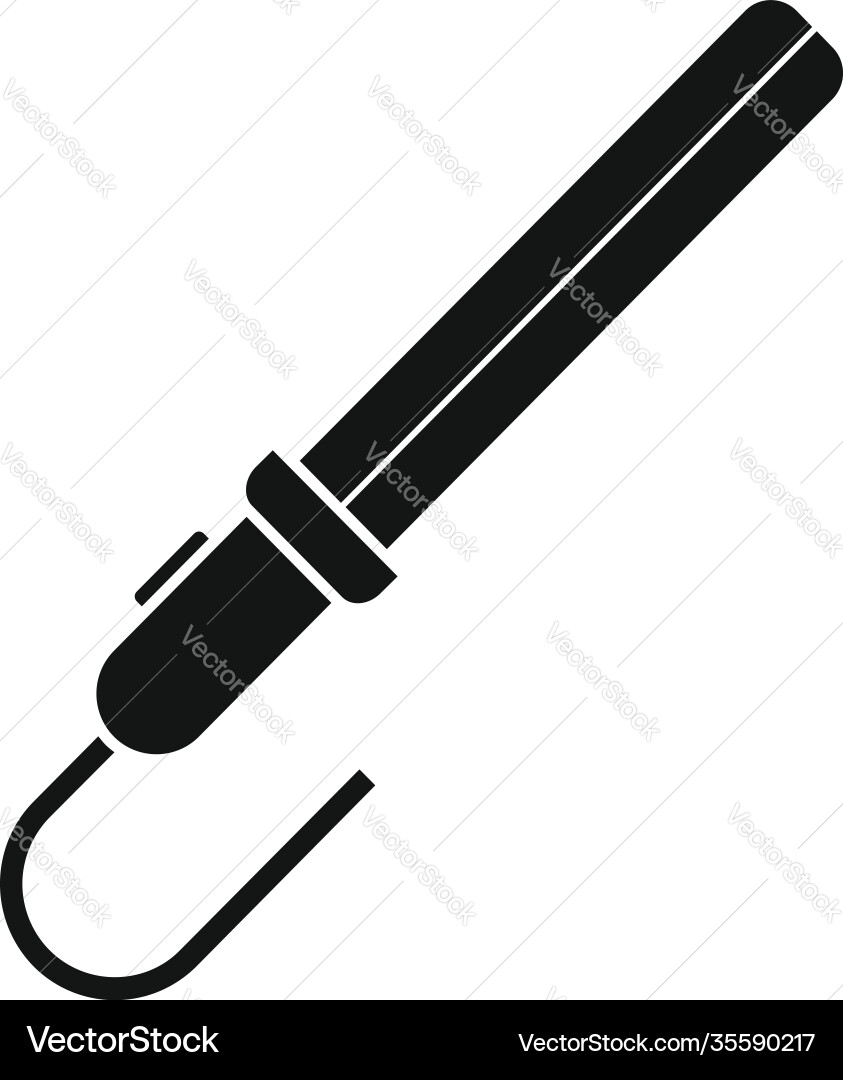 Hair flat iron icon simple style Royalty Free Vector Image