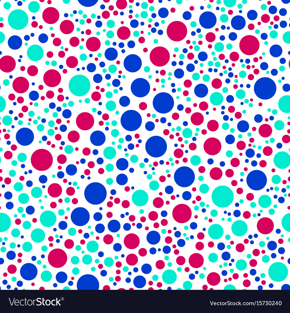 Pattern with large blue red green circles Royalty Free Vector Image ...