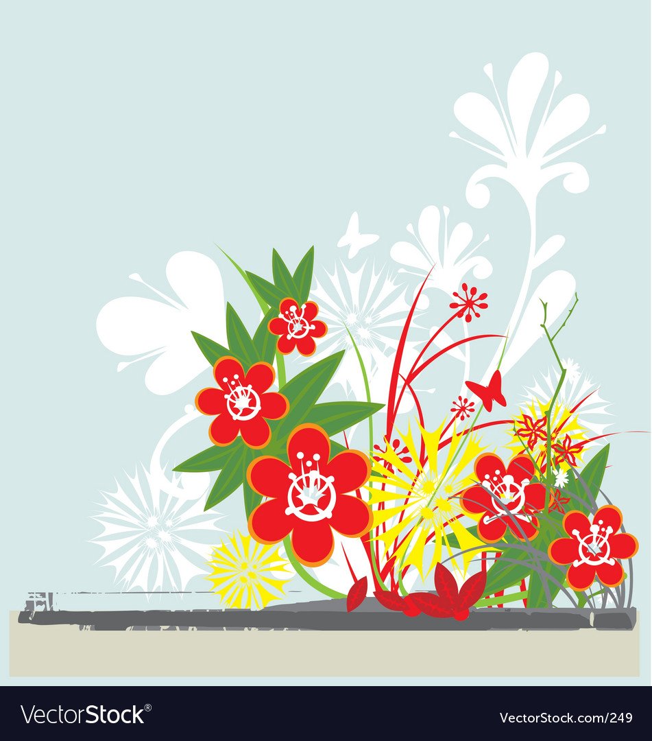 Floral background Royalty Free Vector Image - VectorStock