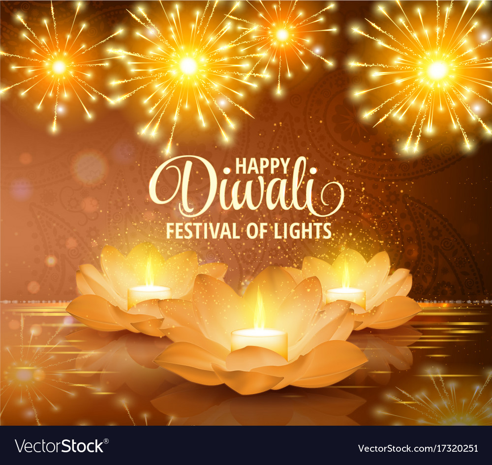 Happy Diwali Festival Light Background Royalty Free Vector<script async src=
