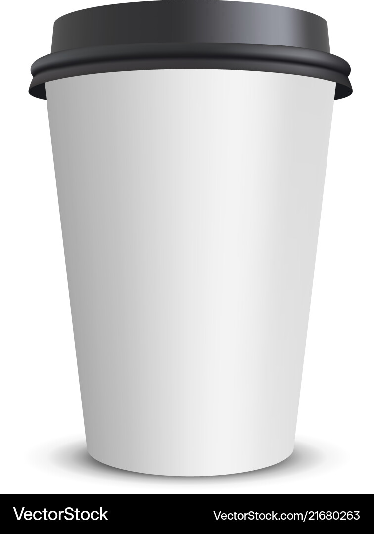 Paper coffee cup Royalty Free Vector Image - VectorStock