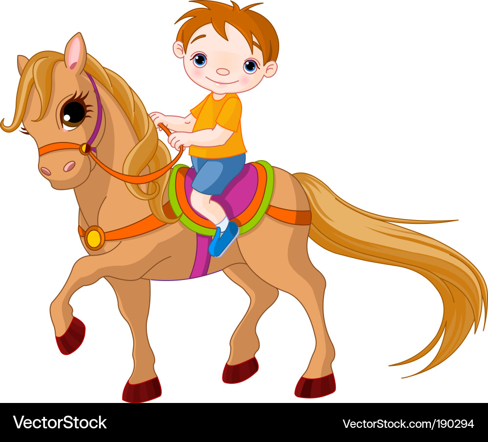 Horse riding Royalty Free Vector Image VectorStock