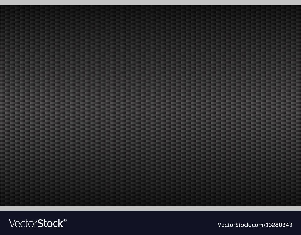 Abstract dark grey carbon background metallic Vector Image