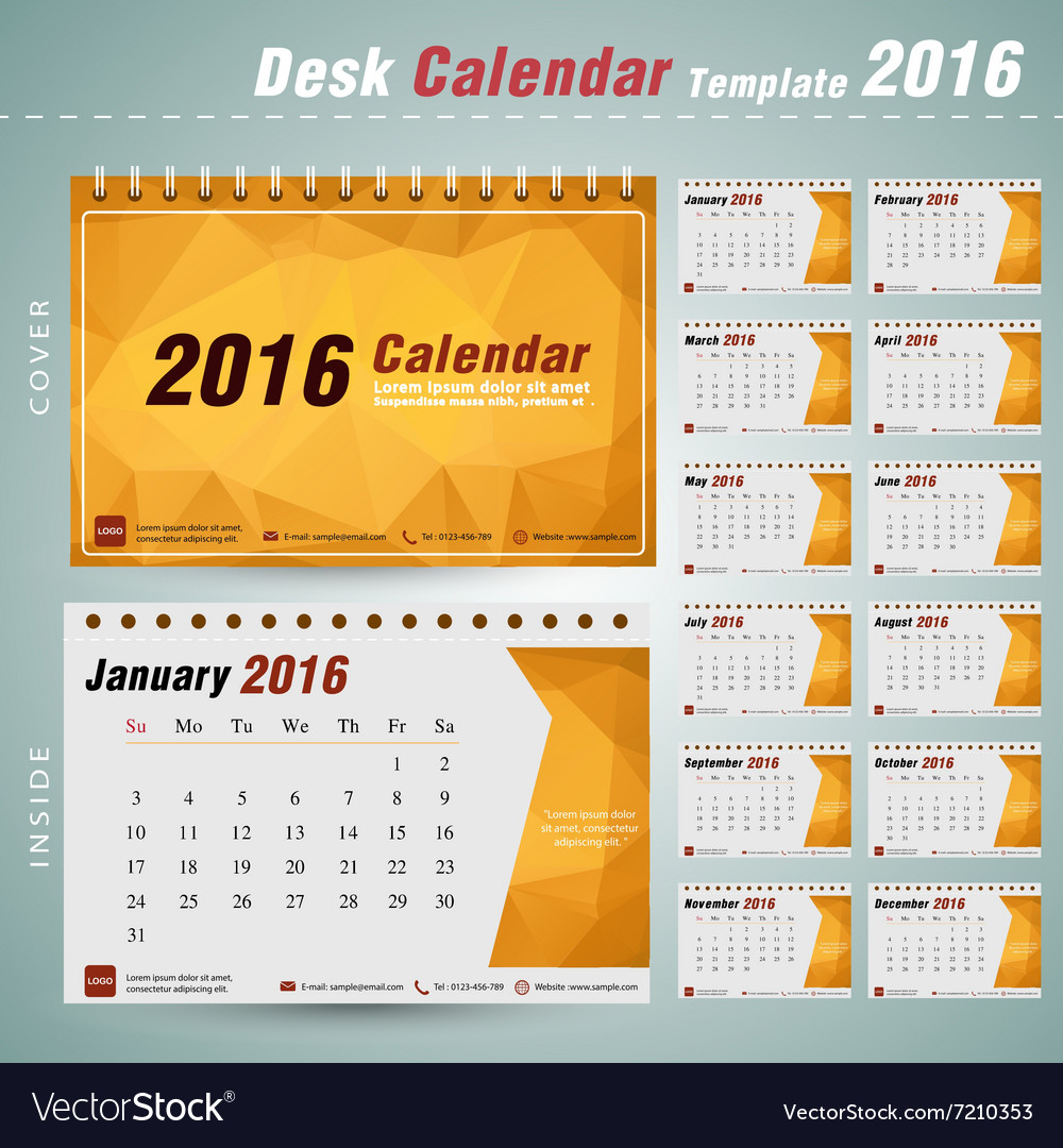 Desk Calendar 2016 Desk Calendar 2016
