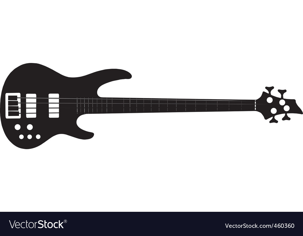 Stock Vector Bass Guitar Bass Guitar Royalty Free Vector Image Vectorstock