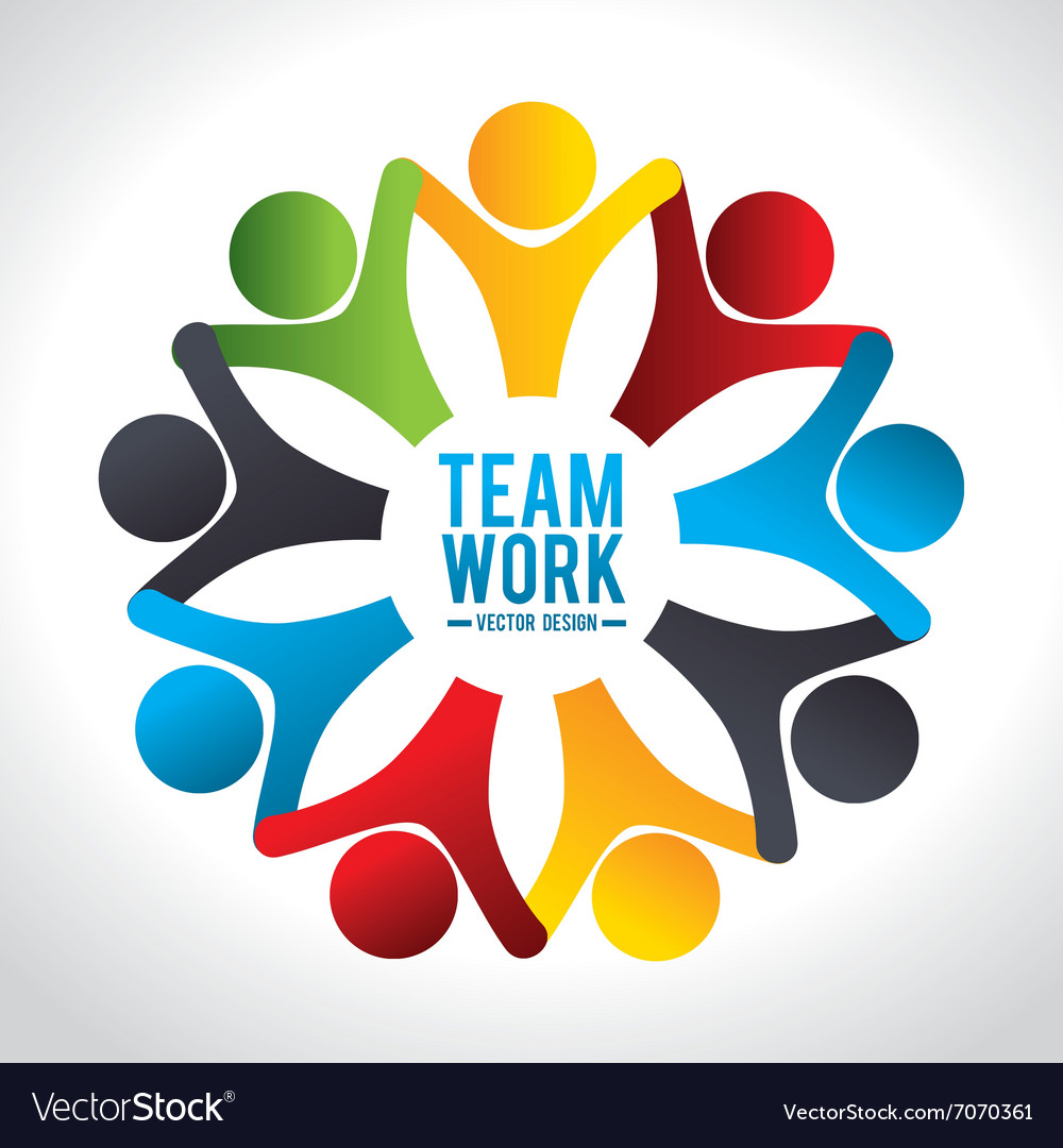 Business teamwork graphic Royalty Free Vector Image