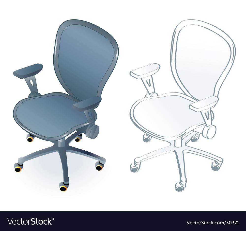 Office chair Royalty Free Vector Image VectorStock