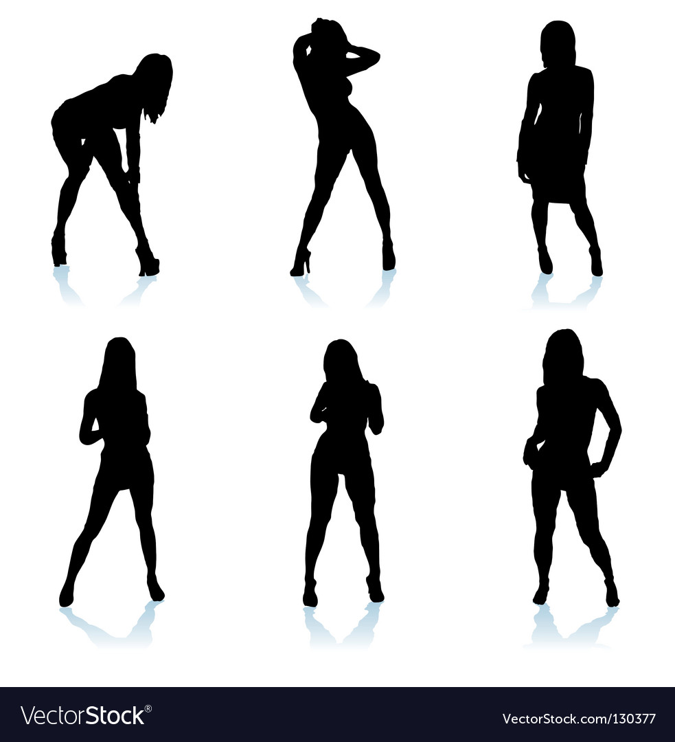 Download Sexy woman silhouette Royalty Free Vector Image