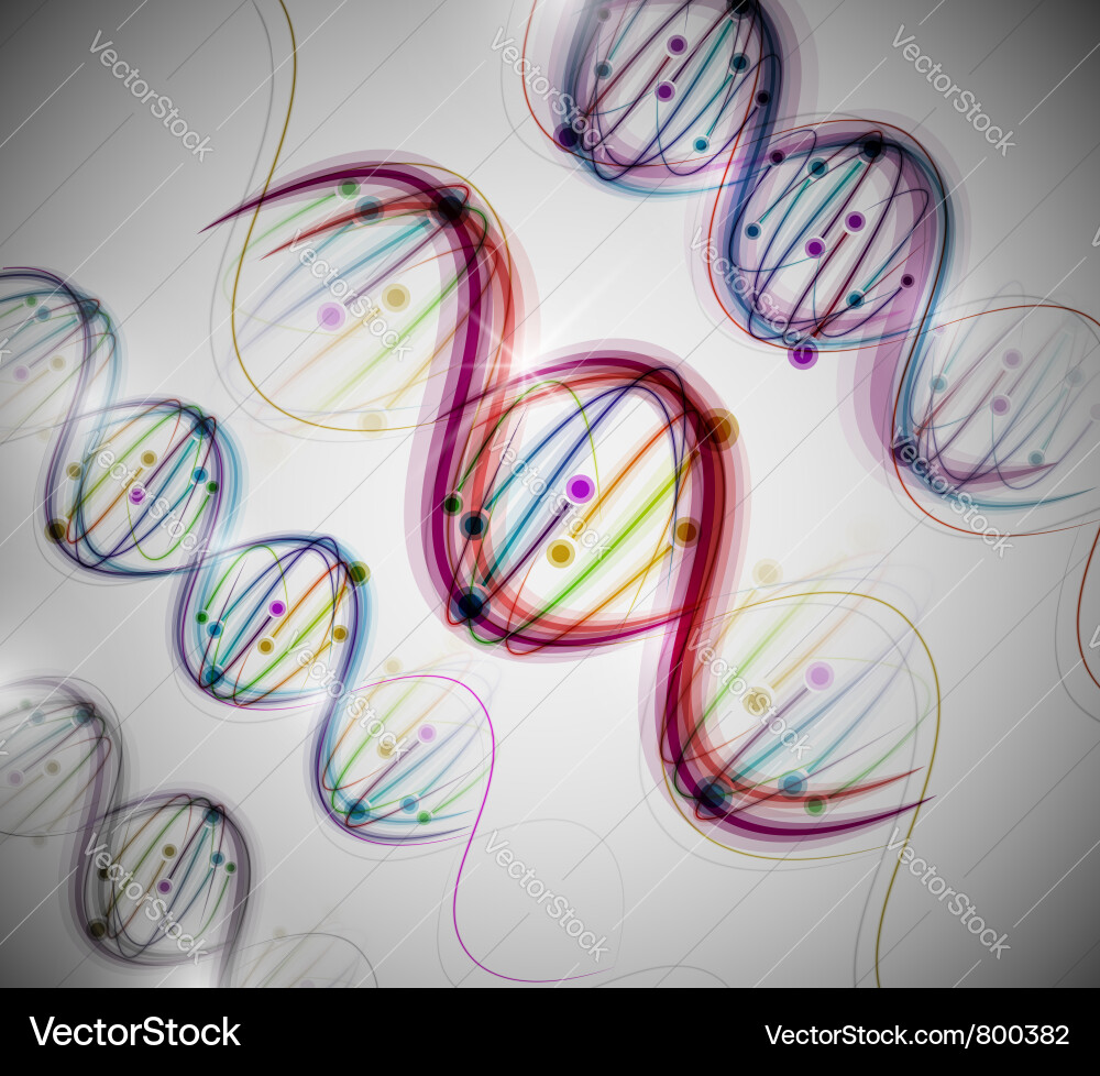 Abstract dna background Royalty Free Vector Image