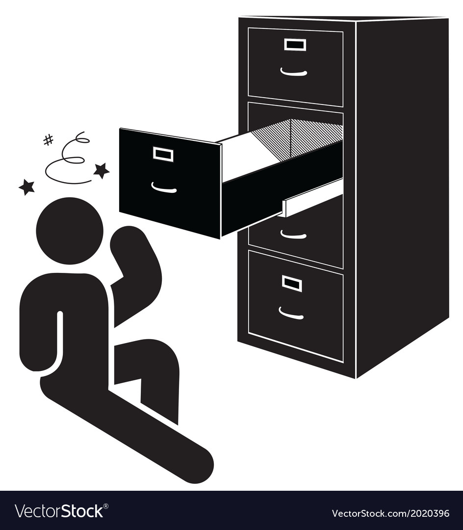 Open filing Royalty Free Vector Image VectorStock