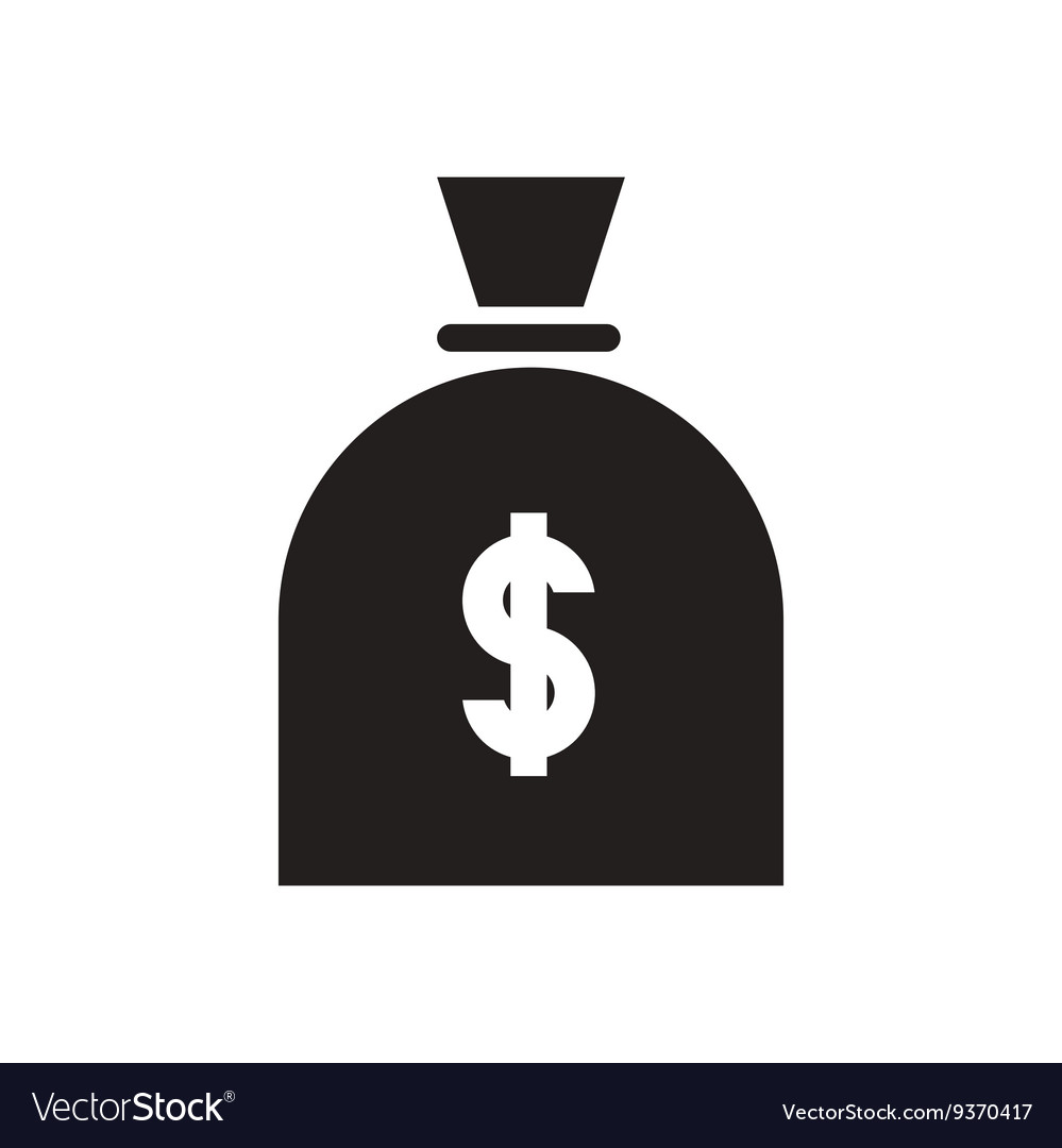 Flat Icon In Black And White Money Bag Stock Images Page Everypixel