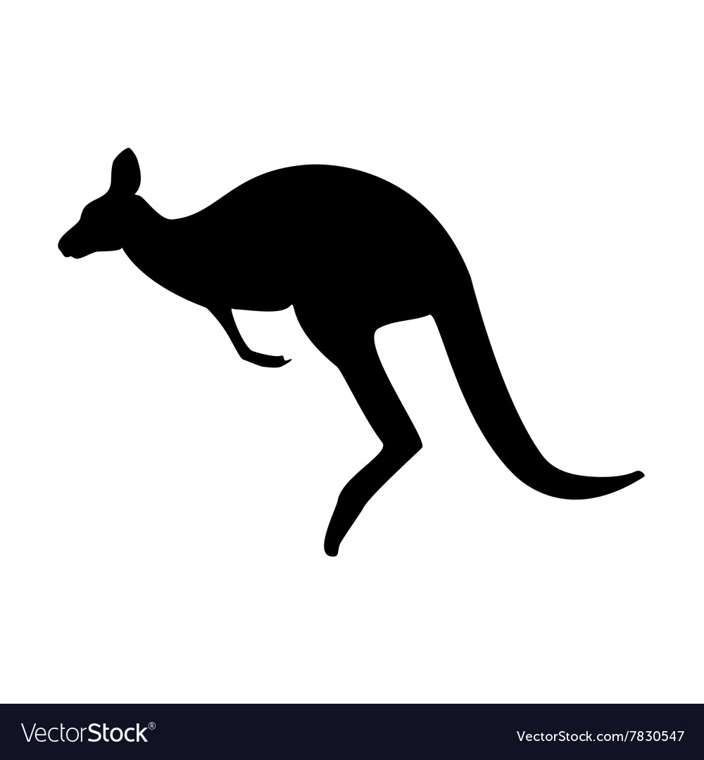 Download Australia symbol kangaroo Royalty Free Vector Image