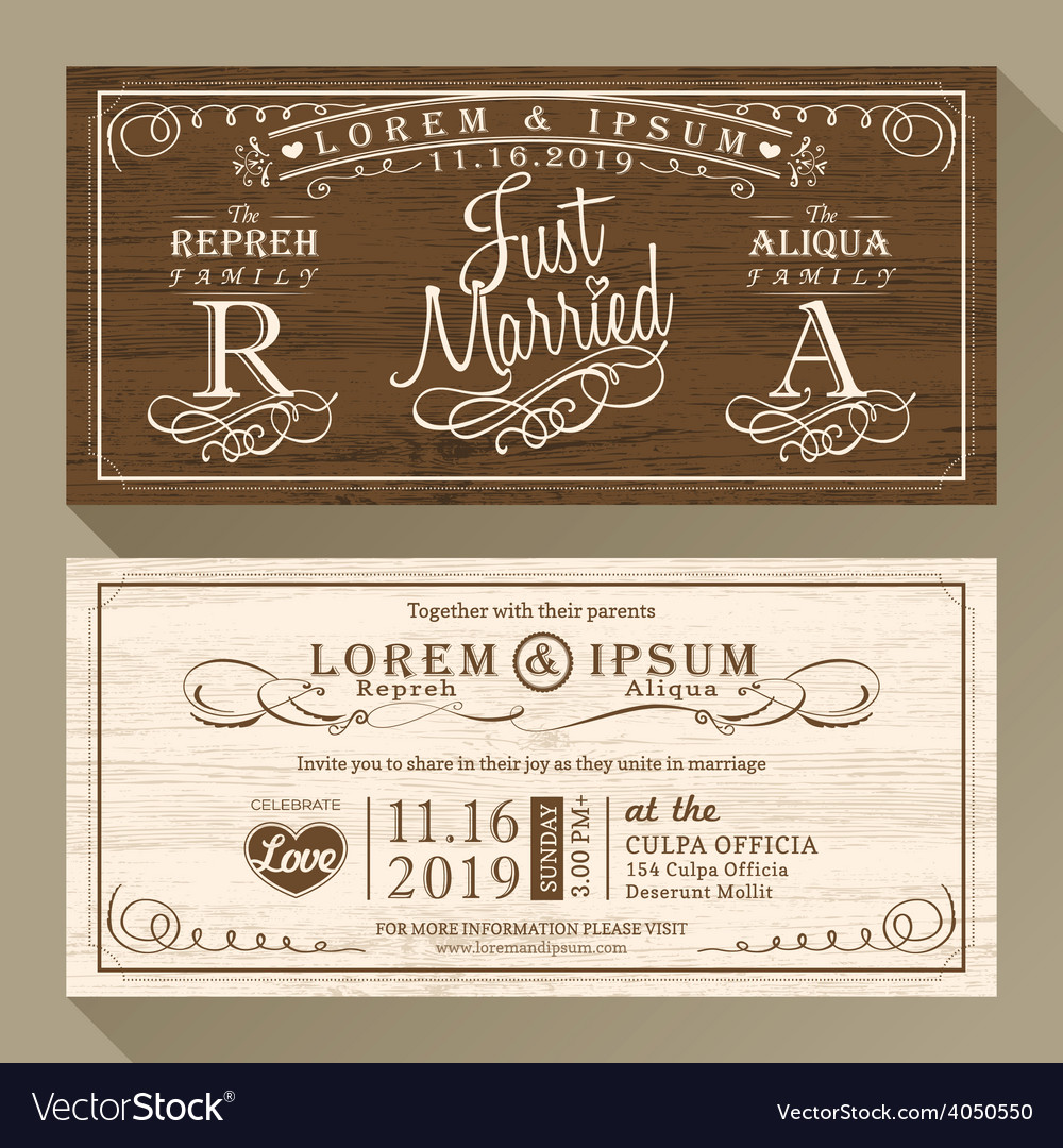 Vintage Invitation Card 7