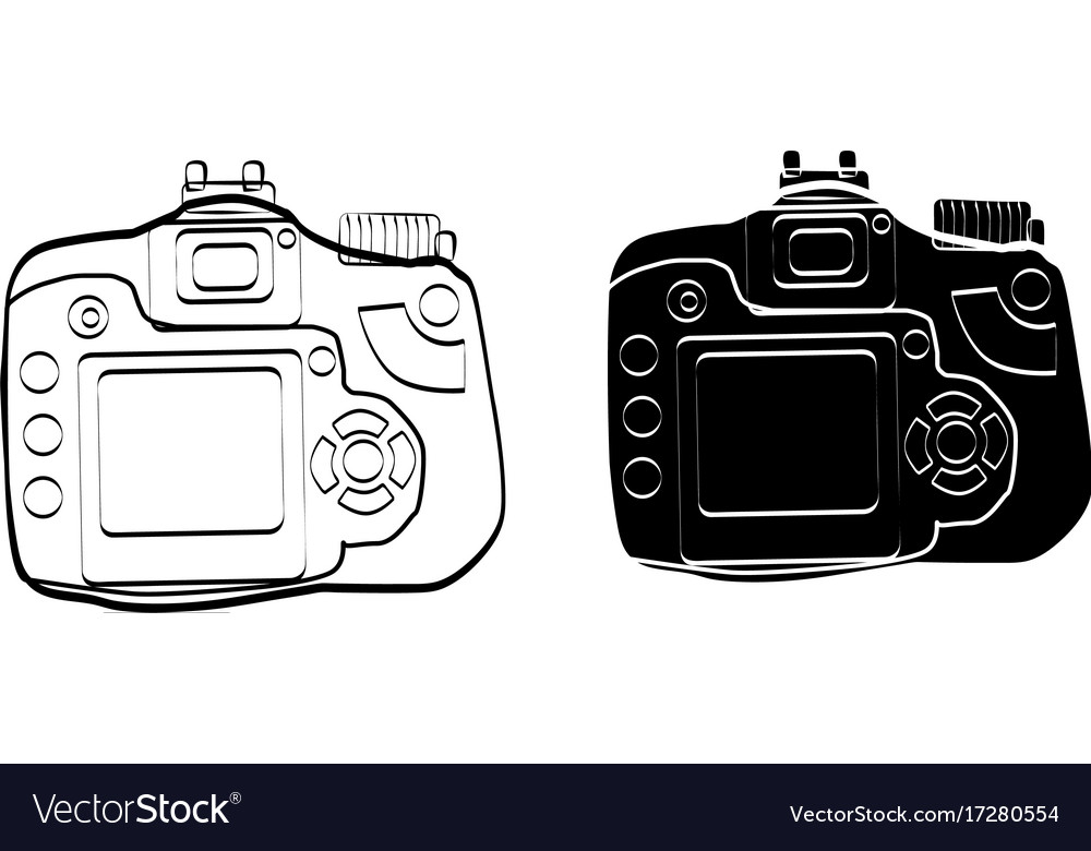 Black And White Vintage Camera Icon Art Vector Image Black And White Vintage Camera Icon Art Vector Image