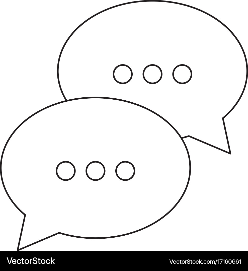 Speech bubbles icon Royalty Free Vector Image - VectorStock
