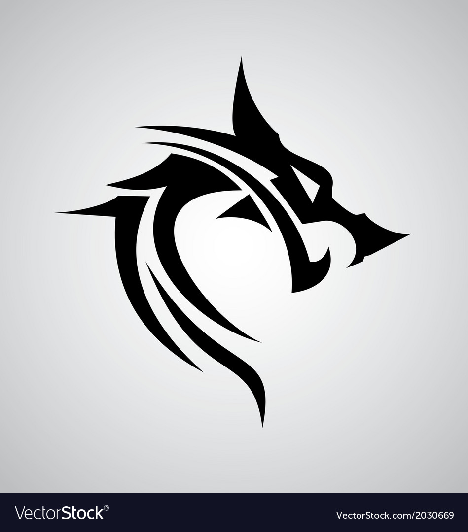 tribal dragon royalty free vector image vectorstock tribal dragon royalty free vector image vectorstock