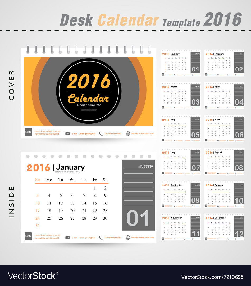 Desk Calendar 2016 Desk Calendar 2016
