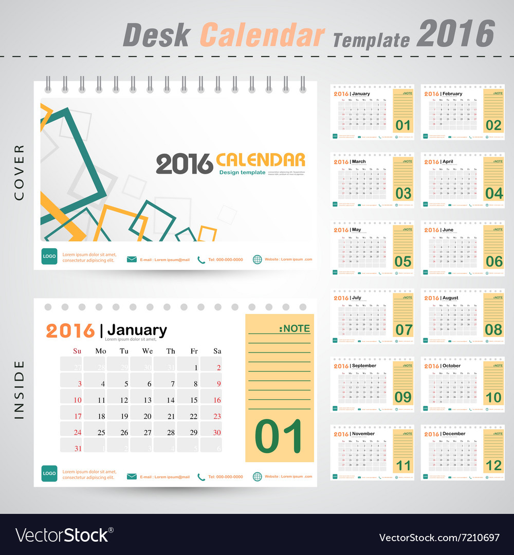 Desk Calendar 2016 Desk Calendar 2016