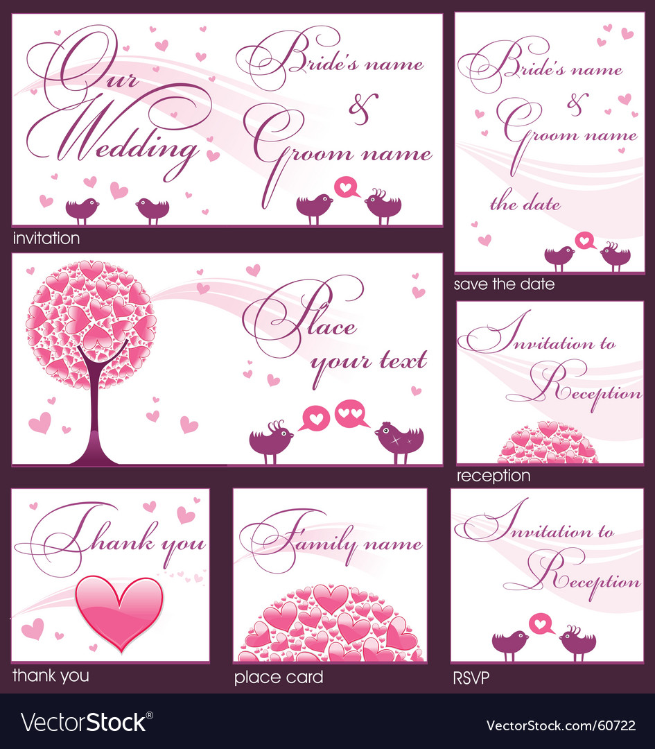 wedding reception card
