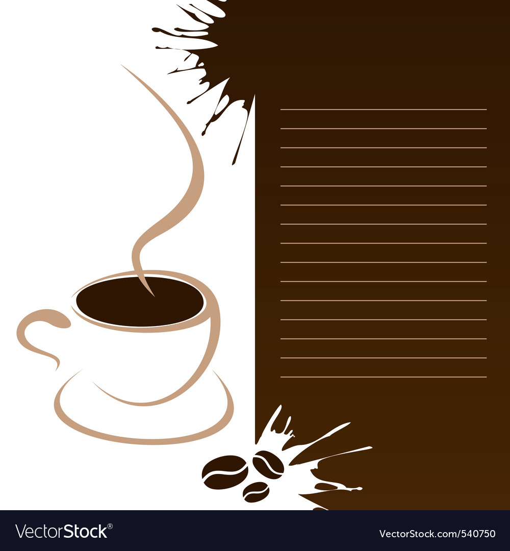 Coffee template Royalty Free Vector Image VectorStock Coffee template Royalty Free Vector Image VectorStock
