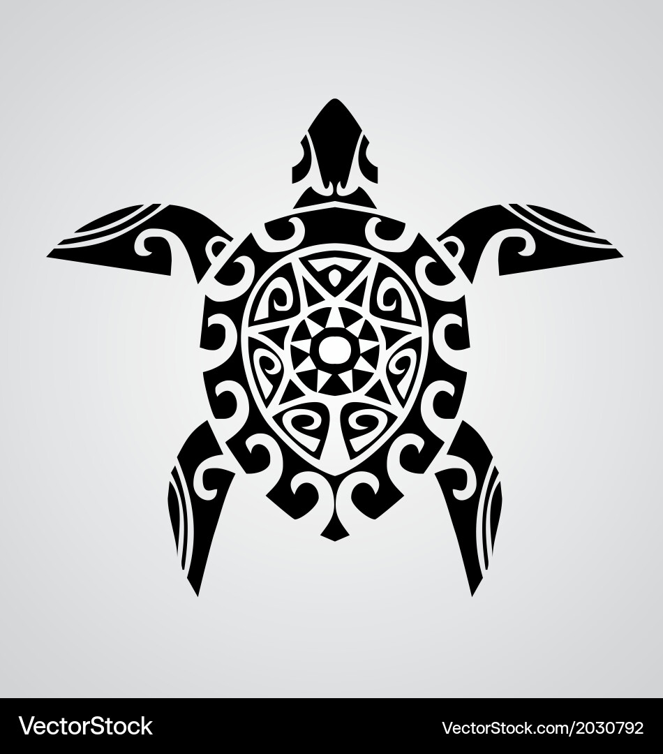 Tribal Turtle Royalty Free Vector Image - VectorStock