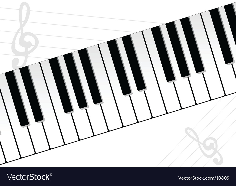 Piano Keyboard Background Royalty Free Vector Image