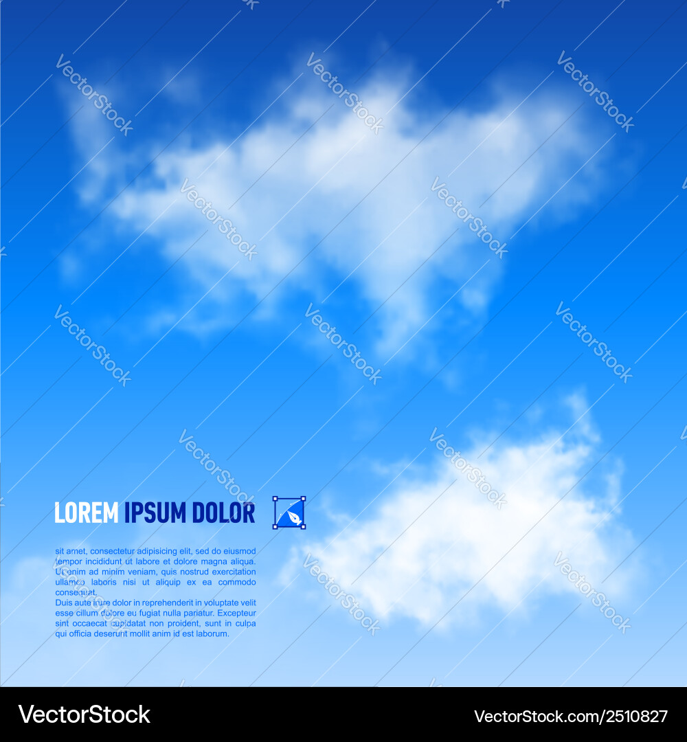 Clouds Royalty Free Vector Image - VectorStock