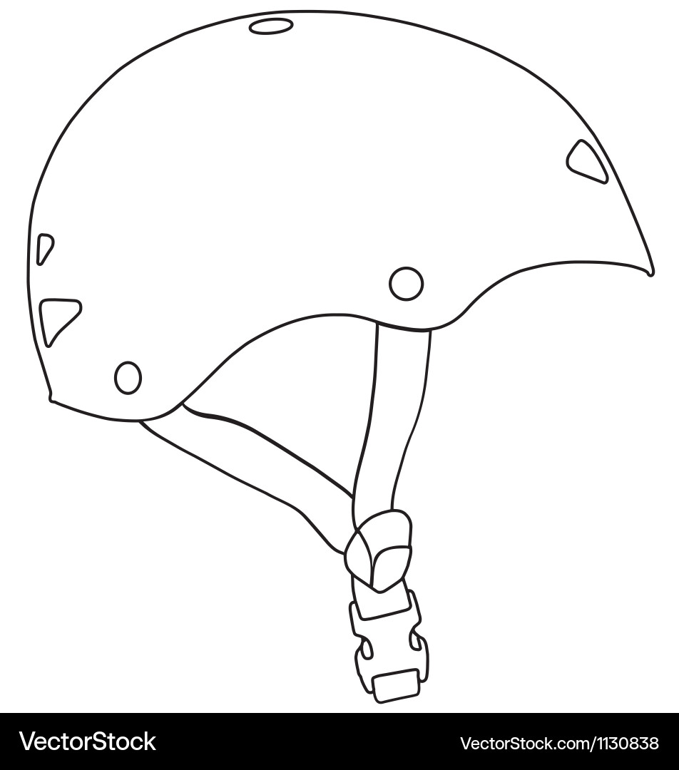 Skateboarding helmet Royalty Free Vector Image