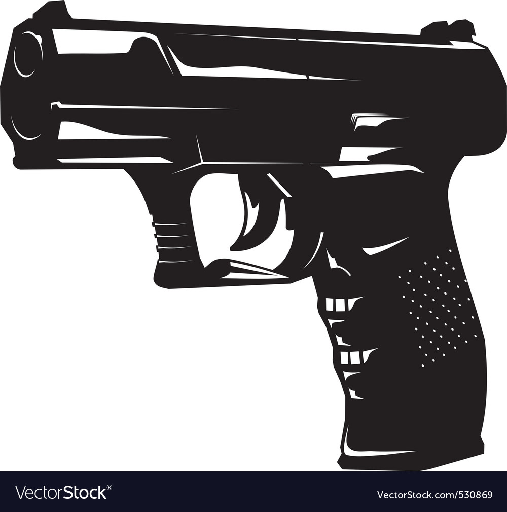 Pistol Royalty Free Vector Image - VectorStock