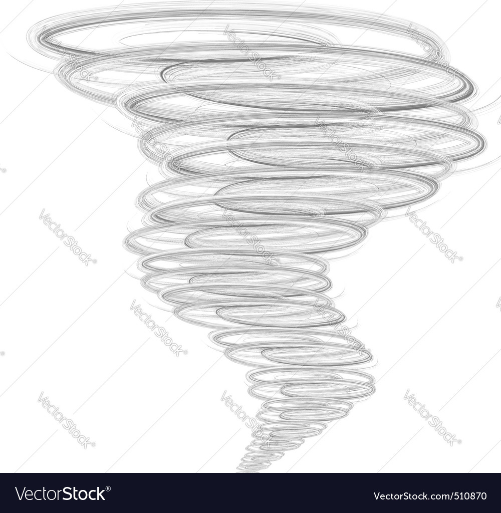Illustration of tornado Royalty Free Vector Image