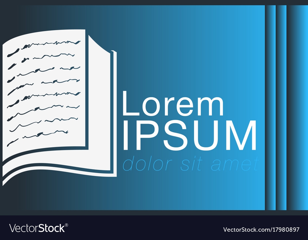 education background with open book royalty free vector