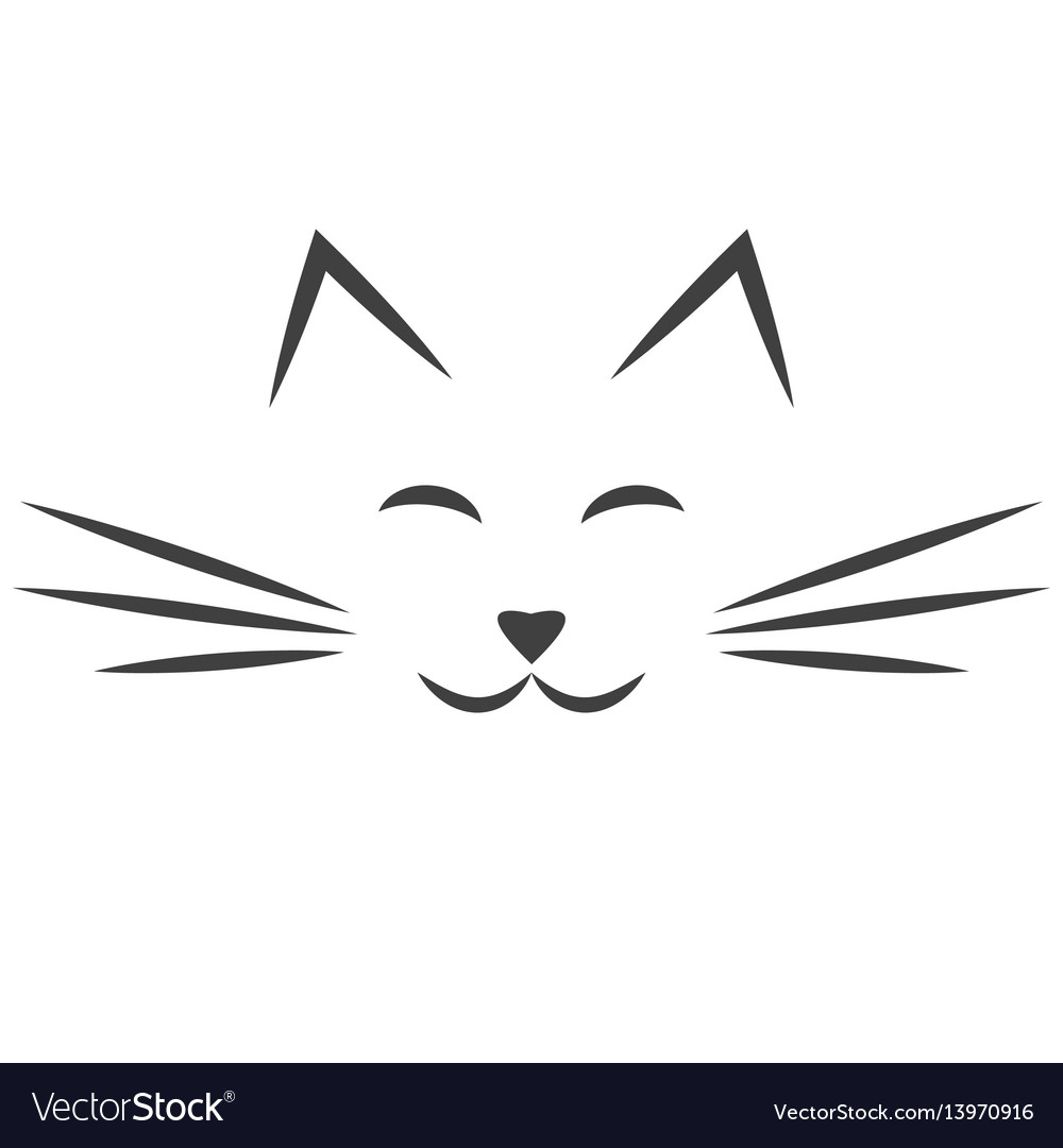 Free Free 128 Outline Cat Face Svg Free SVG PNG EPS DXF File