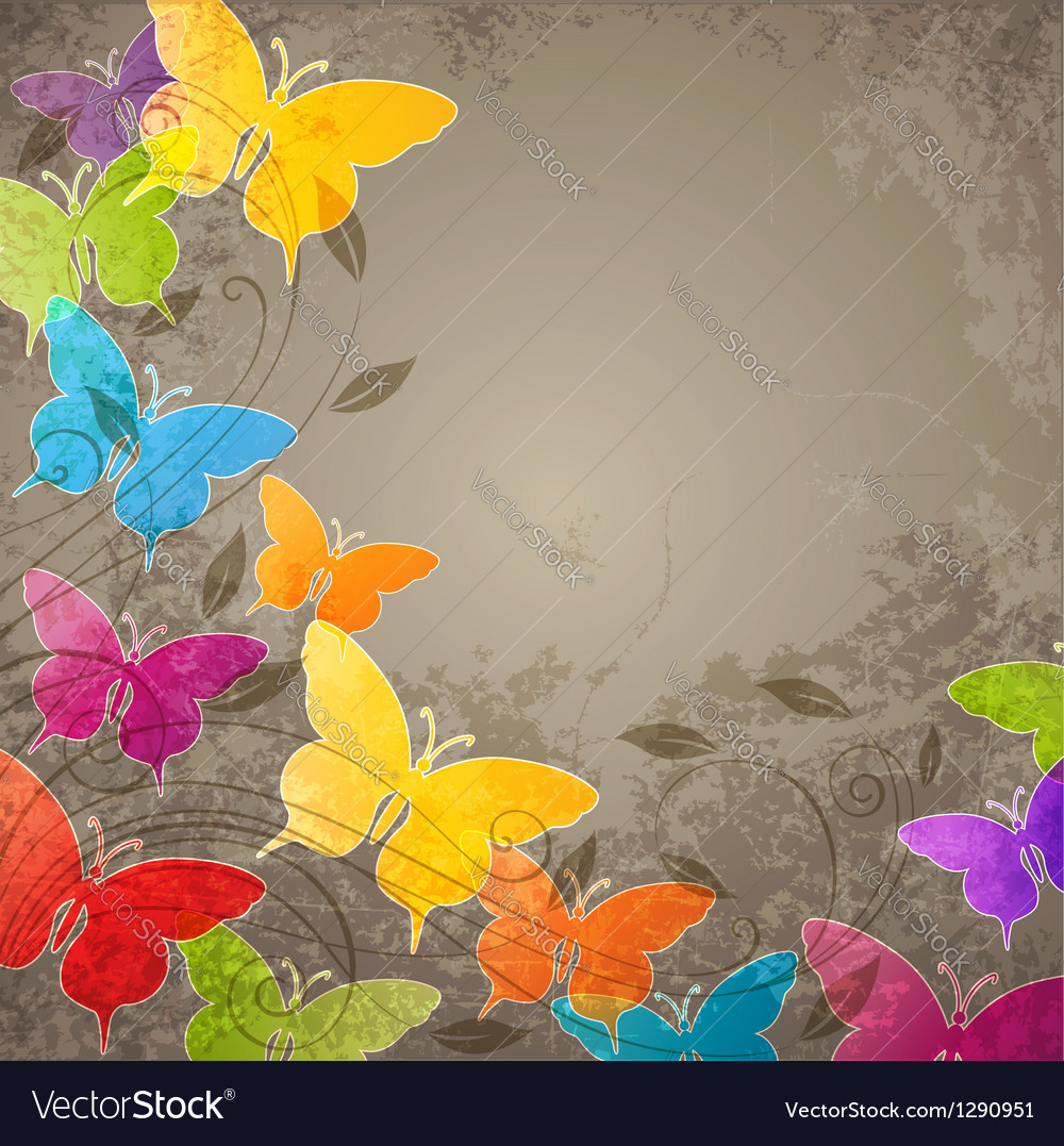 Butterfly background Royalty Free Vector Image
