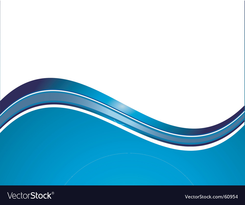 Blue wave Royalty Free Vector Image - VectorStock