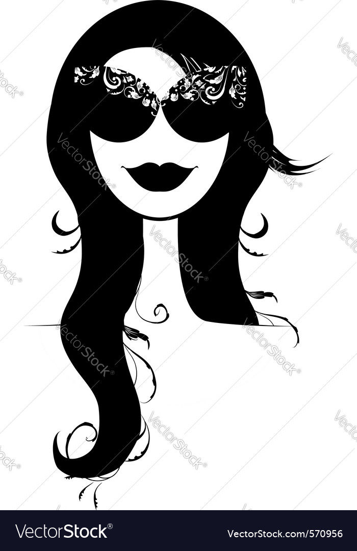 Download Woman head silhouette Royalty Free Vector Image