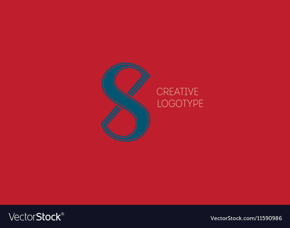 creative logo with a double meaning the letter x vector image red letter meaning